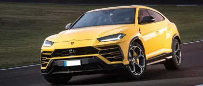 Yellow Lamborghini Urus