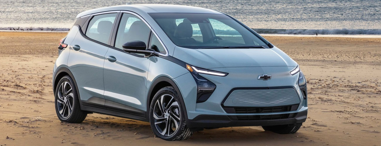 Pale Blue Chevrolet Bolt