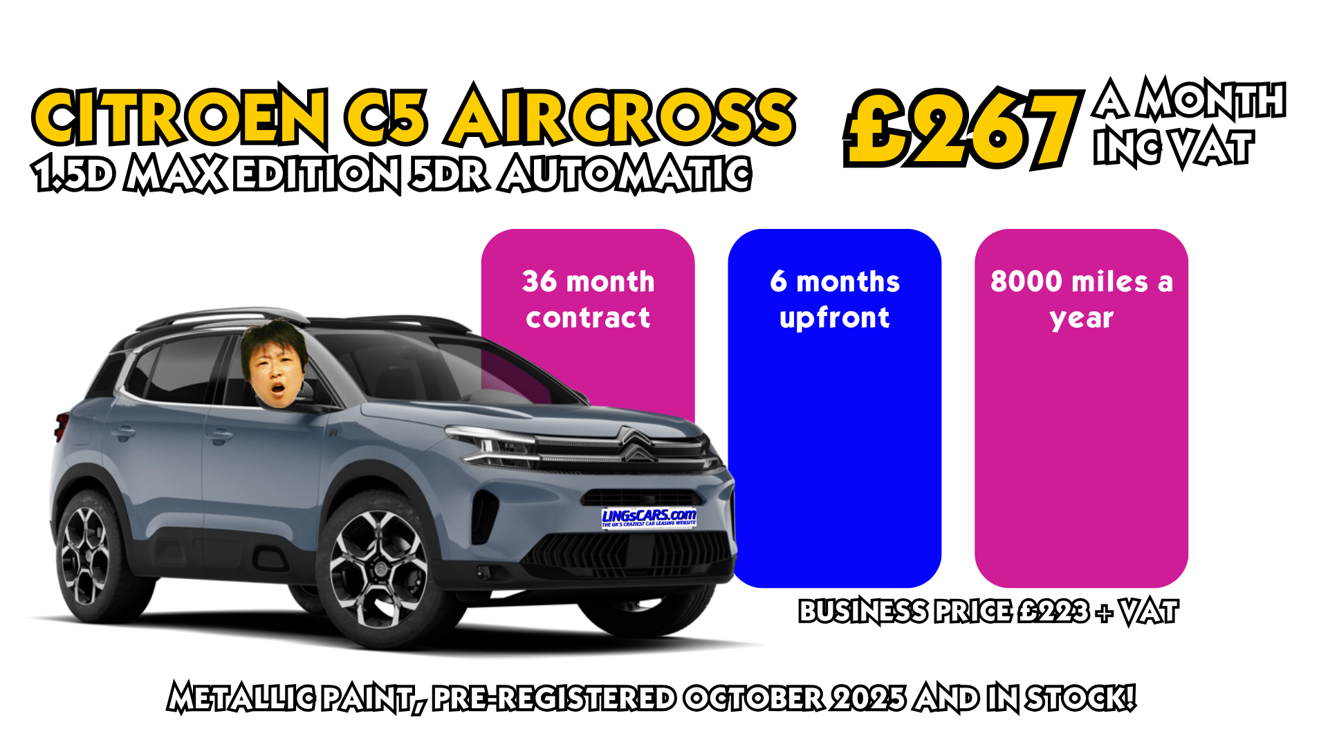 Citroen C5 Aircross Headline Deal!