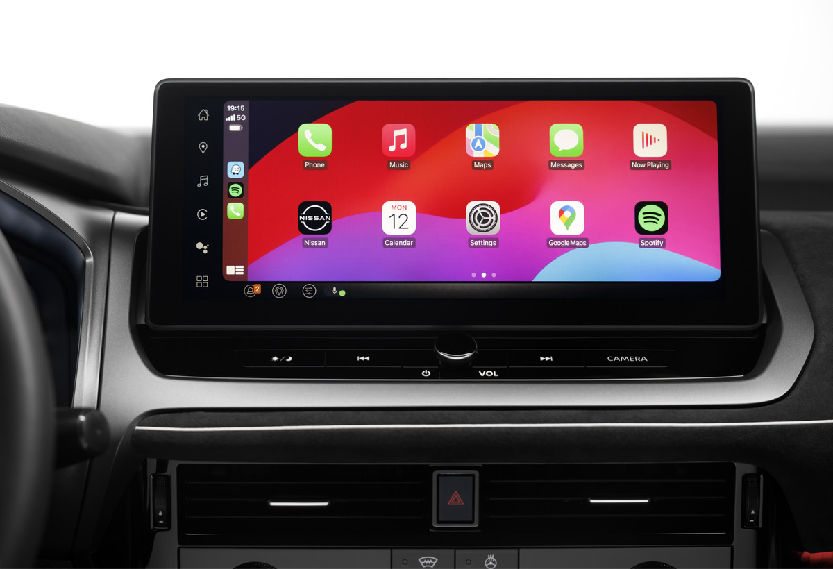 Touchscreen in a Nissan Qashqai