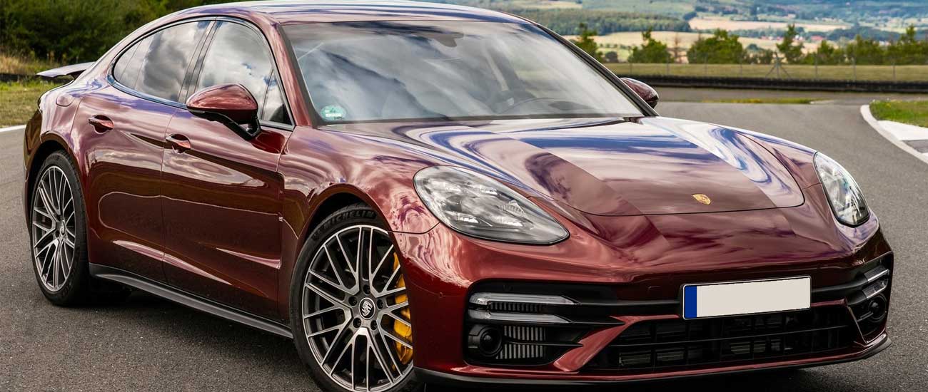Red Porsche Panamera