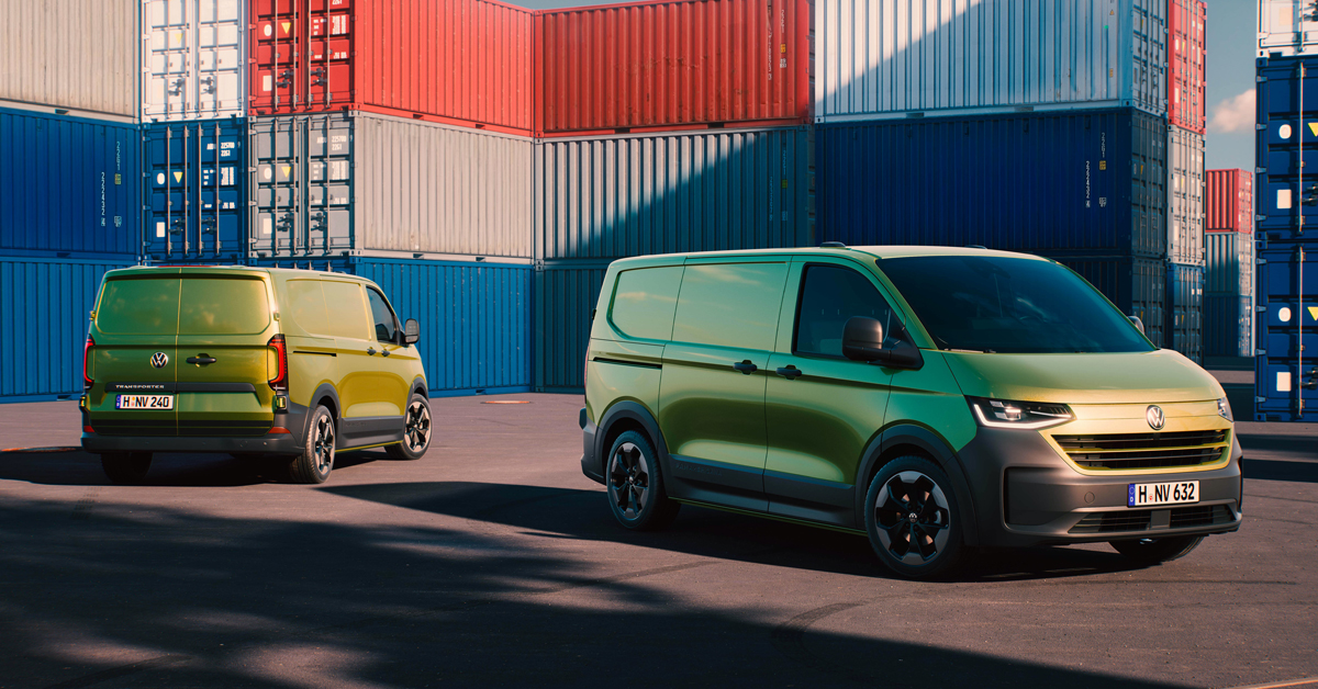 An image showing the new 2024 Volkswagen Transporter