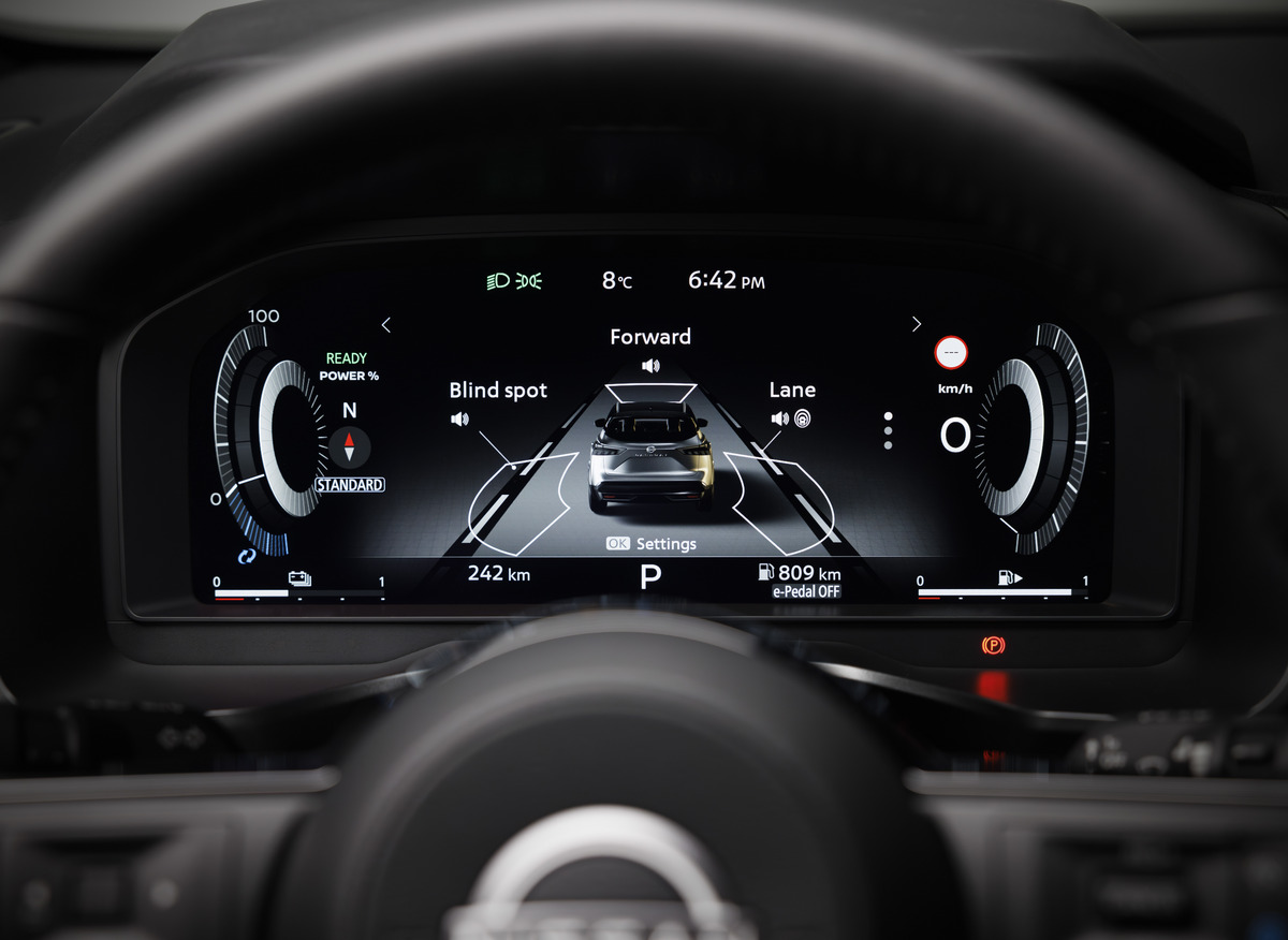 A virtual view on drivers display of the car your driving.