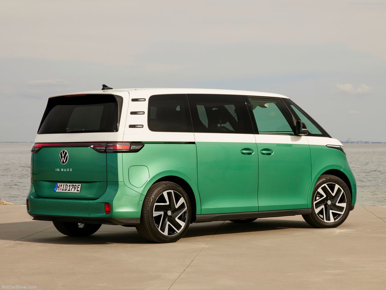 Volkswagen ID Buzz with Green and White Paint