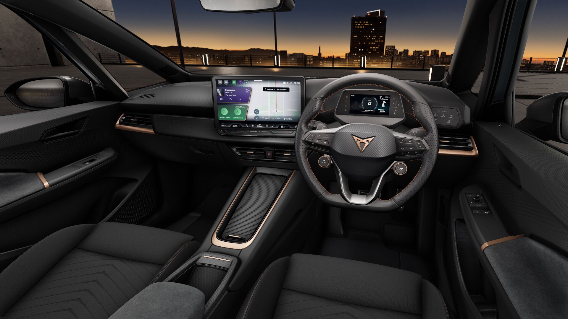 Cupra Born steering wheel