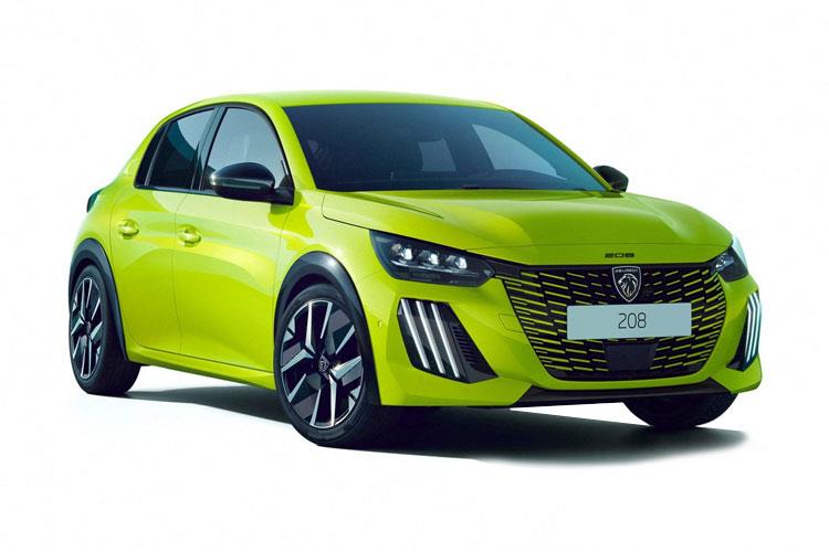 Green Peugeot 208: A compact car with a vibrant green exterior