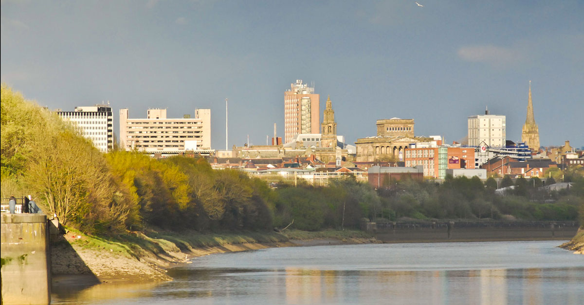An image showing the Preston city skyline
