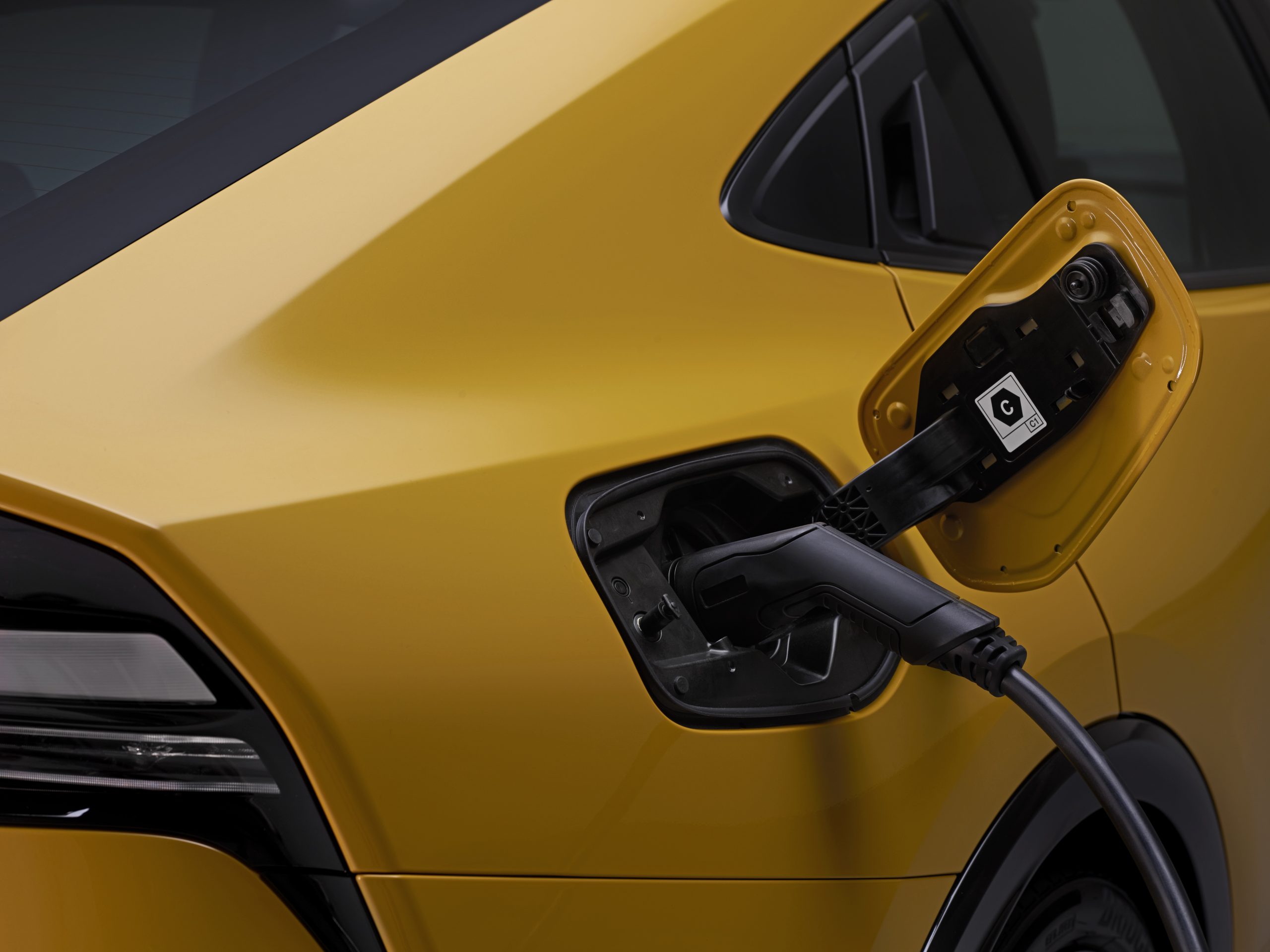 Toyota Prius plug-in hybrid electric charger.