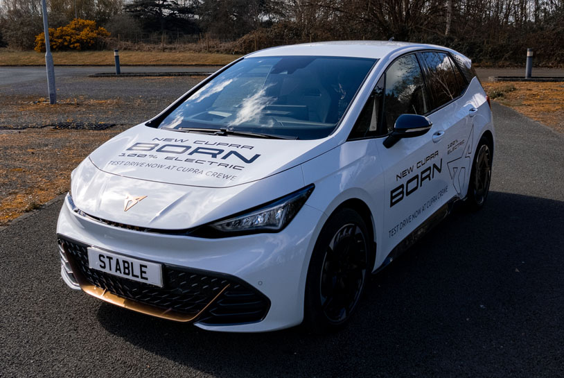 An image of the CUPRA Born electric hatchback