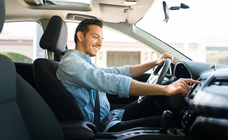 new car for business driver image