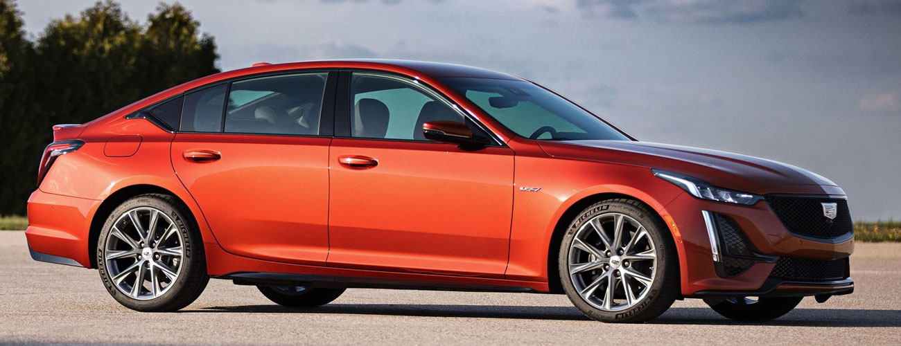 Orange Cadillac ct5 V