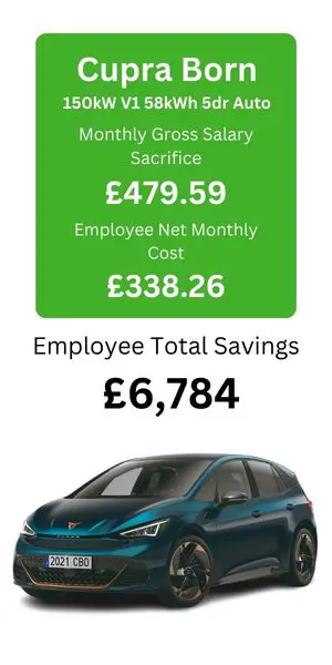 Cupra Born Salary Sacrifice Example