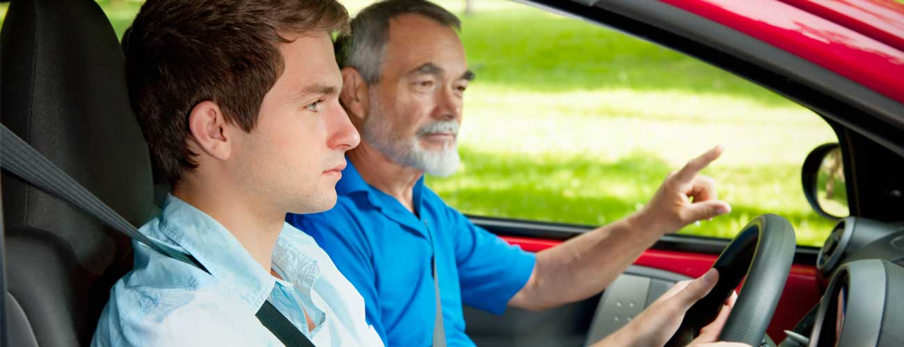 driving lesson with dad