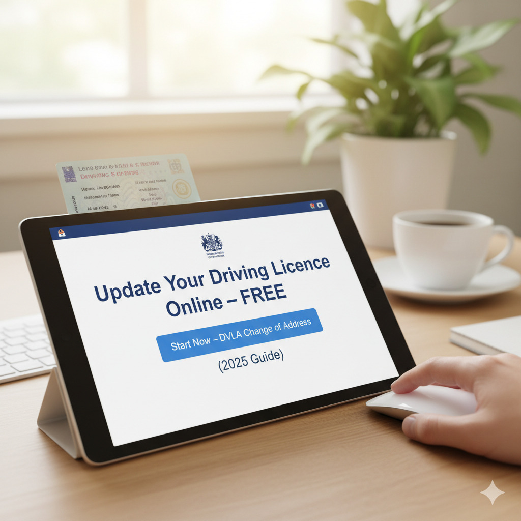DVLA Change of Address – Update Your Driving Licence Online Free (2025 Guide)