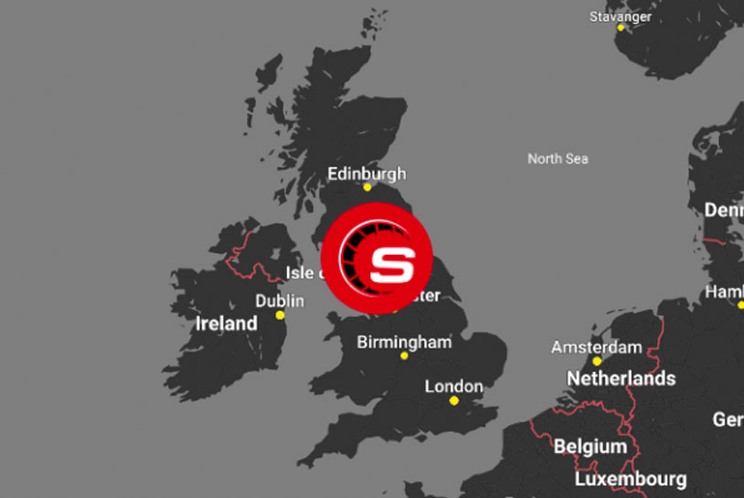 An image showing a map of the UK and the Stable Vehicle Contracts logo