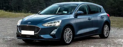 Blue Ford Focus