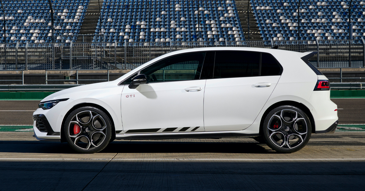 An image of the updated 50th anniversary Volkswagen Golf GTI