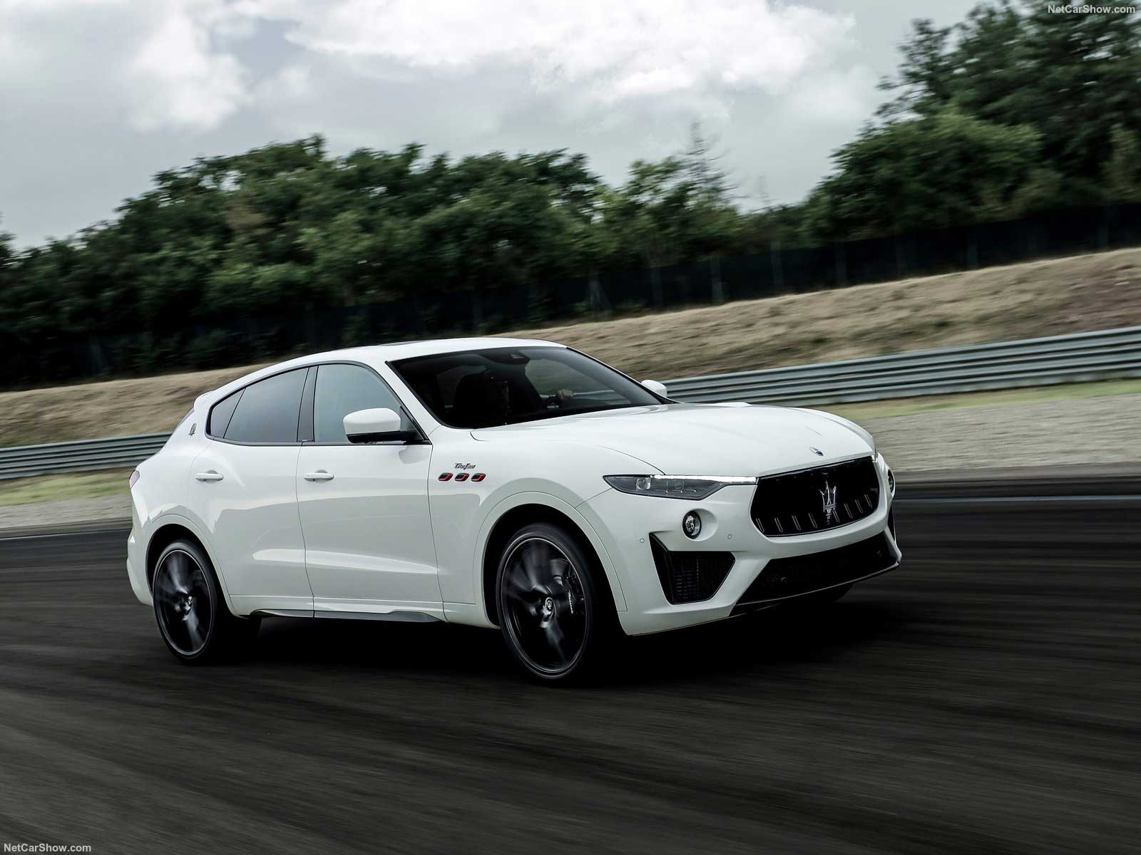 White Maserati Levante Trofeo