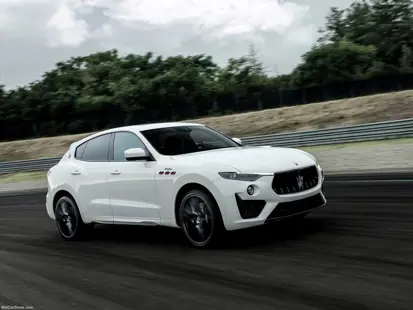 White Maserati Levante Trofeo