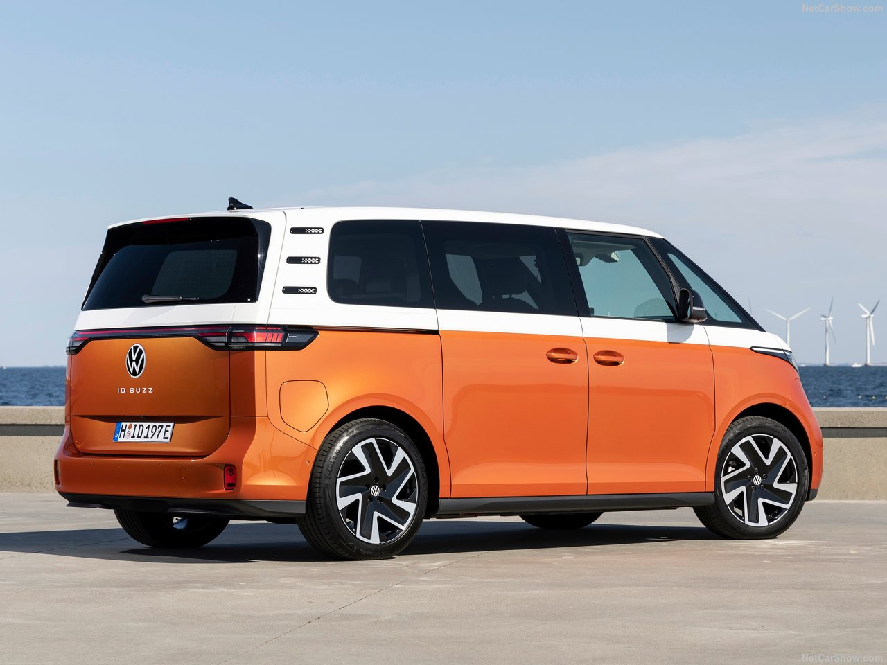 Volkswagen ID Buzz with Orange and White Paint