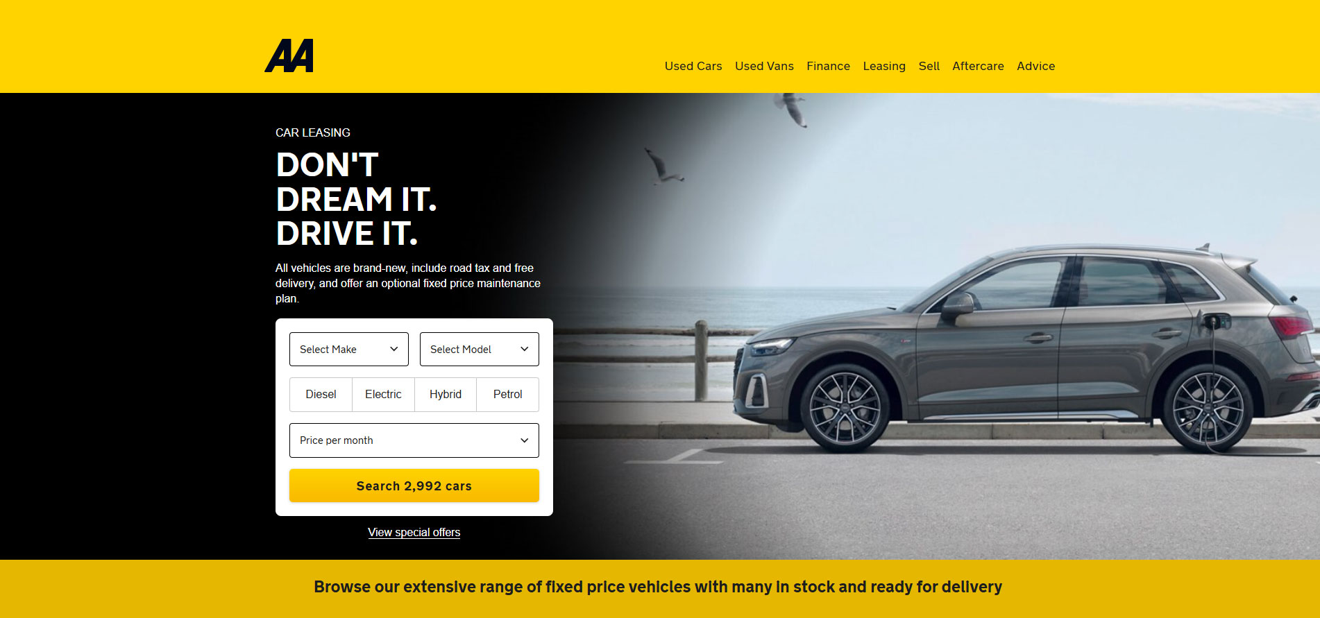 AA lease website