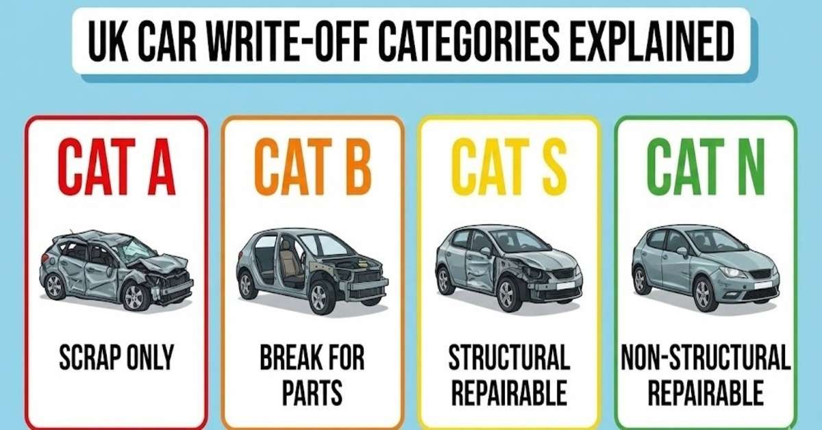 What is a Cat A, Cat B, Cat S or Cat N write-off car