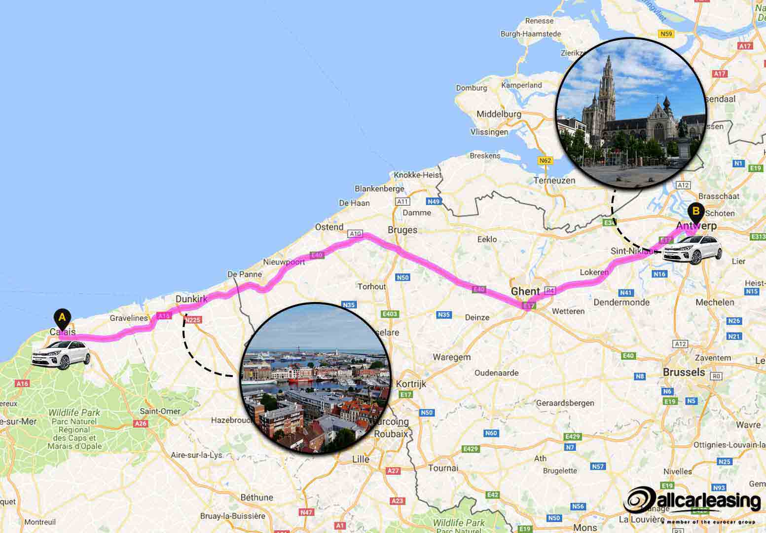 Calais to Antwerp