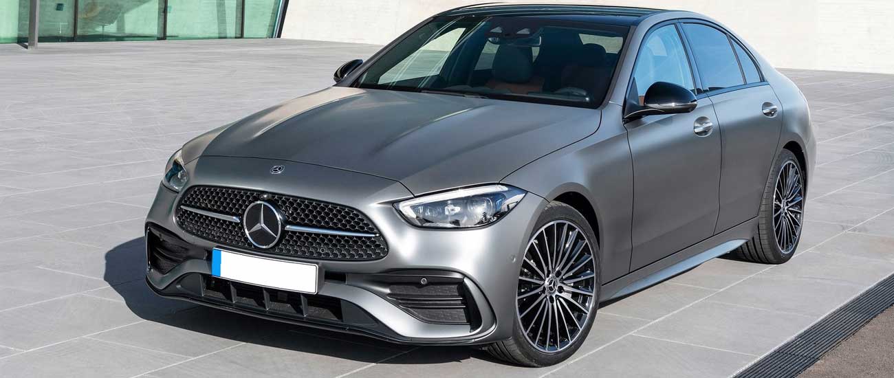 Grey Mercedes-Benz C-class