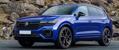 Blue Volkswagen Toureg