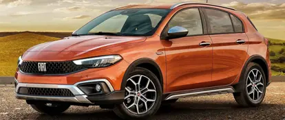 Orange Fiat Tipo Cross