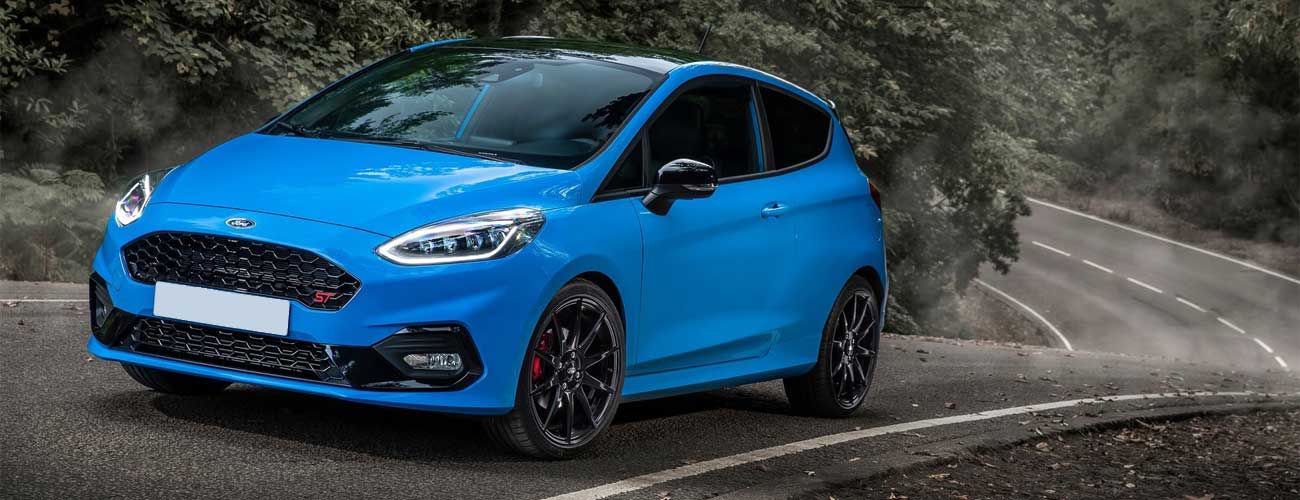 Blue Ford Fiesta ST