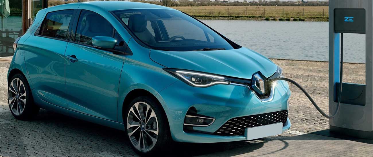 Turquoise Renault Zoe