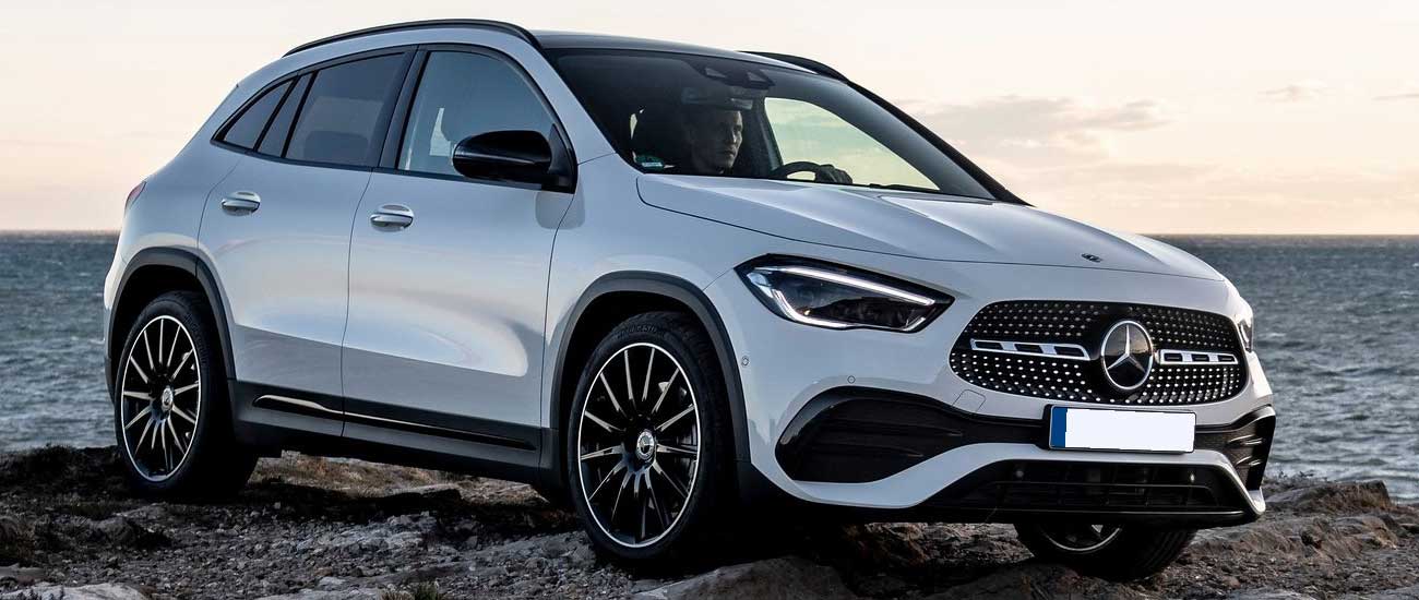 Silver Mercedes-Benz GLA