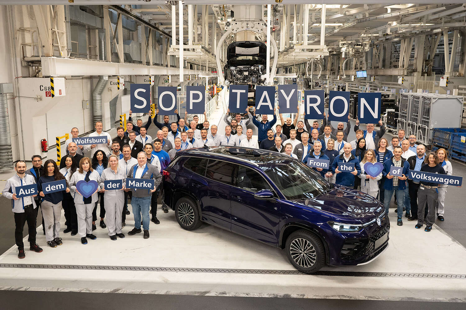 Volkswagen Tayron Rolls Off Wolfsburg Production Line