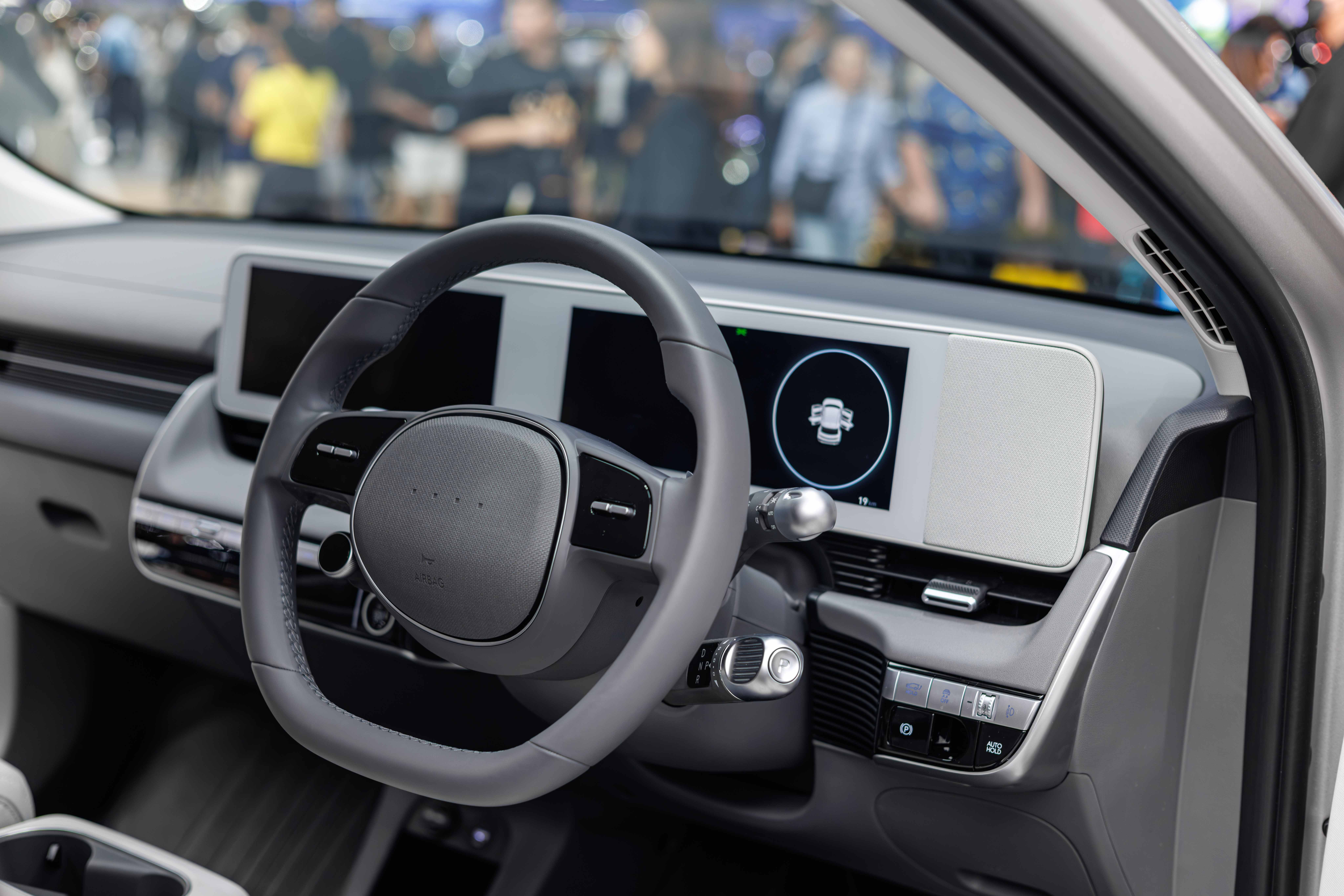 Dashboard inside modern ev