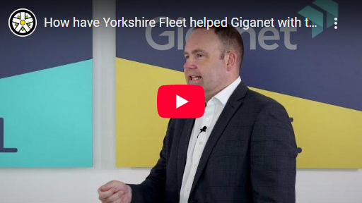 How have Yorkshire Fleet helped Giganet with their fleet management?