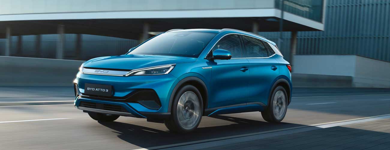 Blue BYD Atto 3