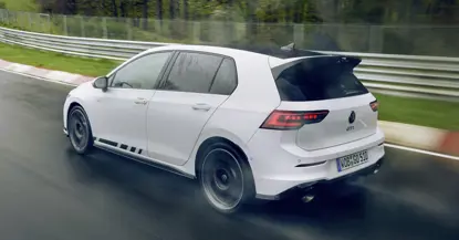 An image of the updated 50th anniversary Volkswagen Golf GTI