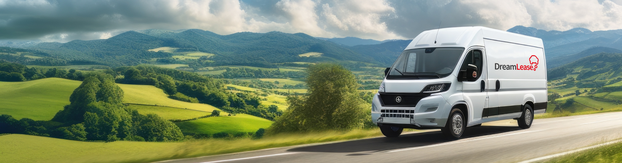 Electric Van In the Countryside