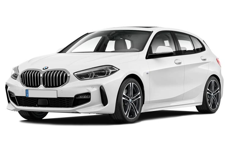 White BMW 1 Series: A luxurious compact car with a pristine white exterior, embodying elegance and performance.